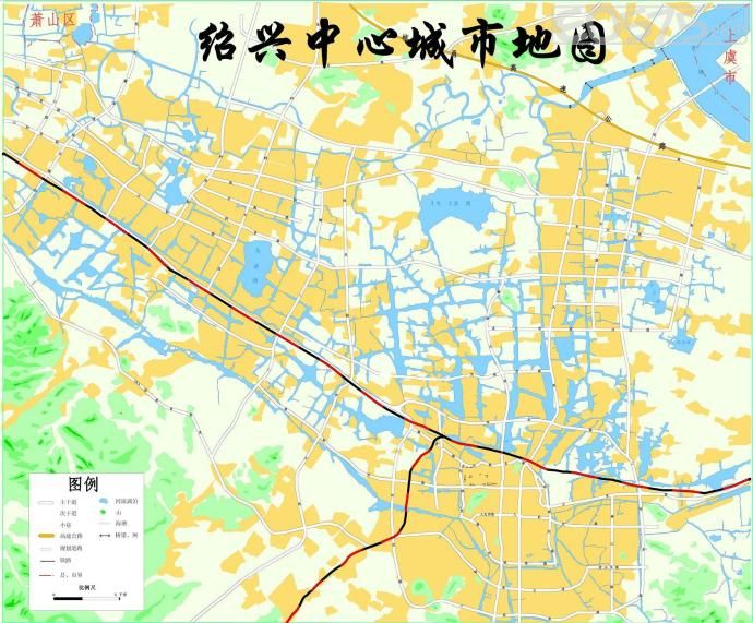 越城: 绍兴市,县,袍江地图(经典,不可错过)