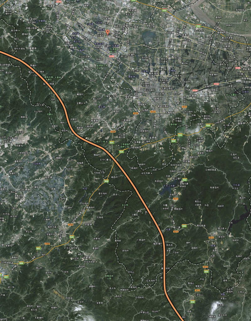 杭绍台高速公路规划图被改了吗?