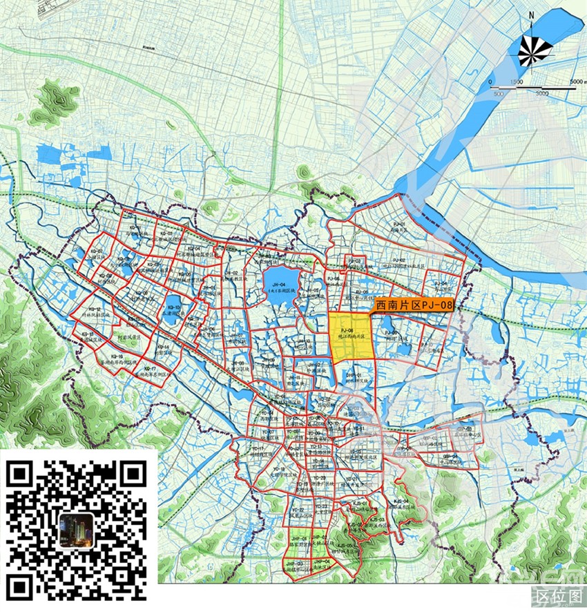 绍兴市袍江新区南片区控制性详细规划公示