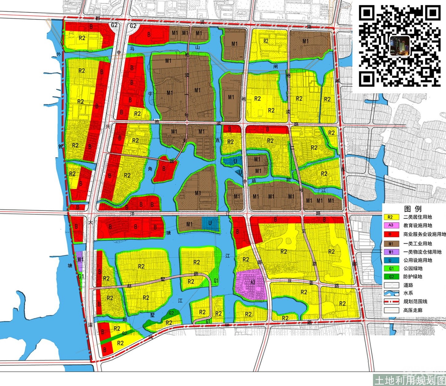 绍兴市袍江新区南片区控制性详细规划公示