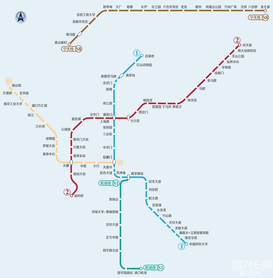 8月1日,南京地铁s8号线开通运营