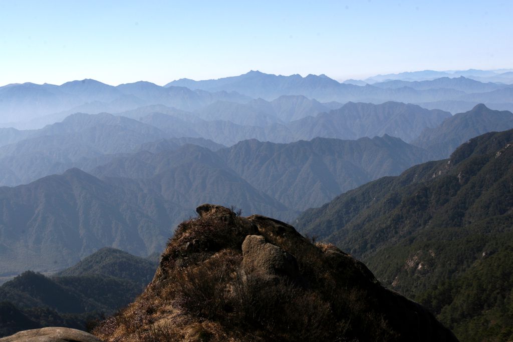 2015年元旦 江西十大山峰之黄岗山,独竖尖,五府岗