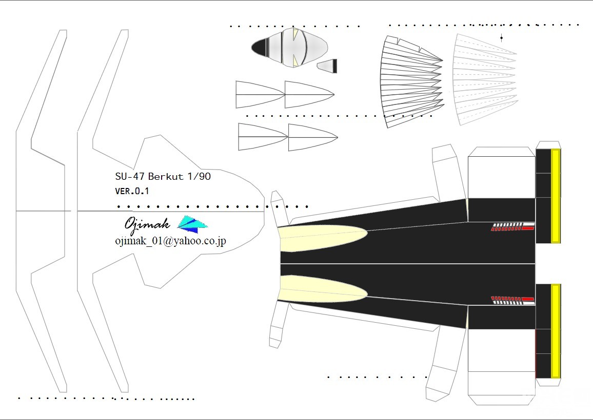 【第三架已更新】能飞的飞机纸模型,建议家长一起帮忙