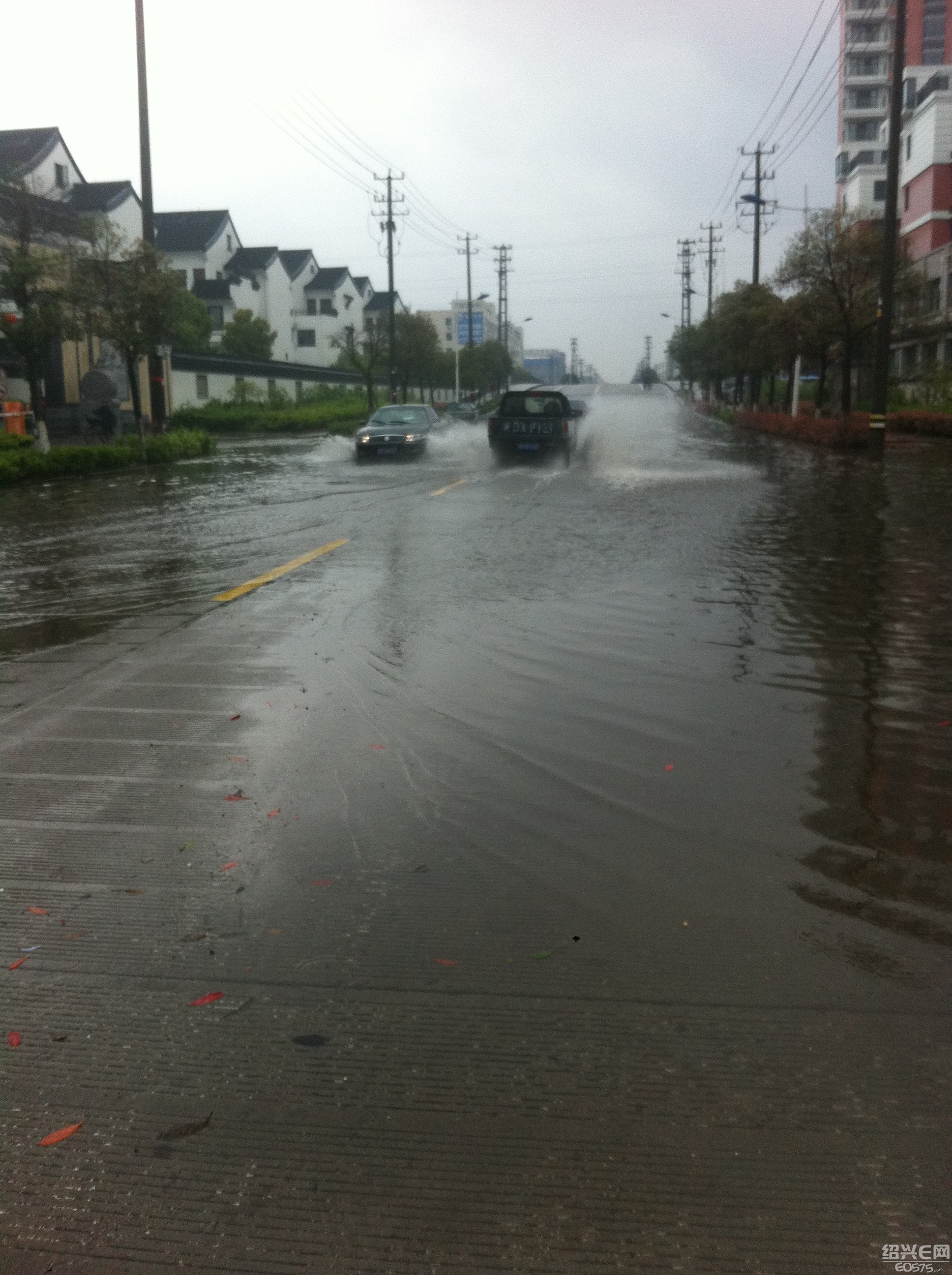 湖畔春秋每每下雨都积水