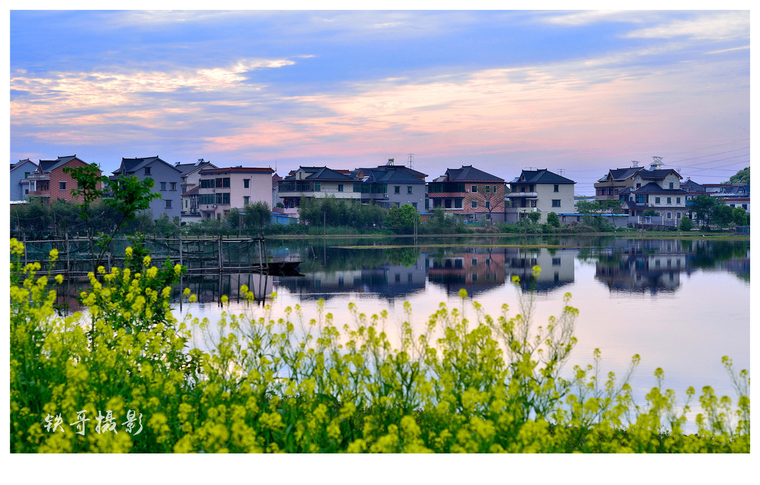 杨汛芝塘湖,美景如画图