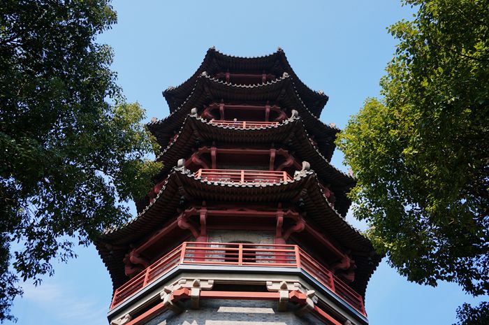 文笔塔上看绍兴