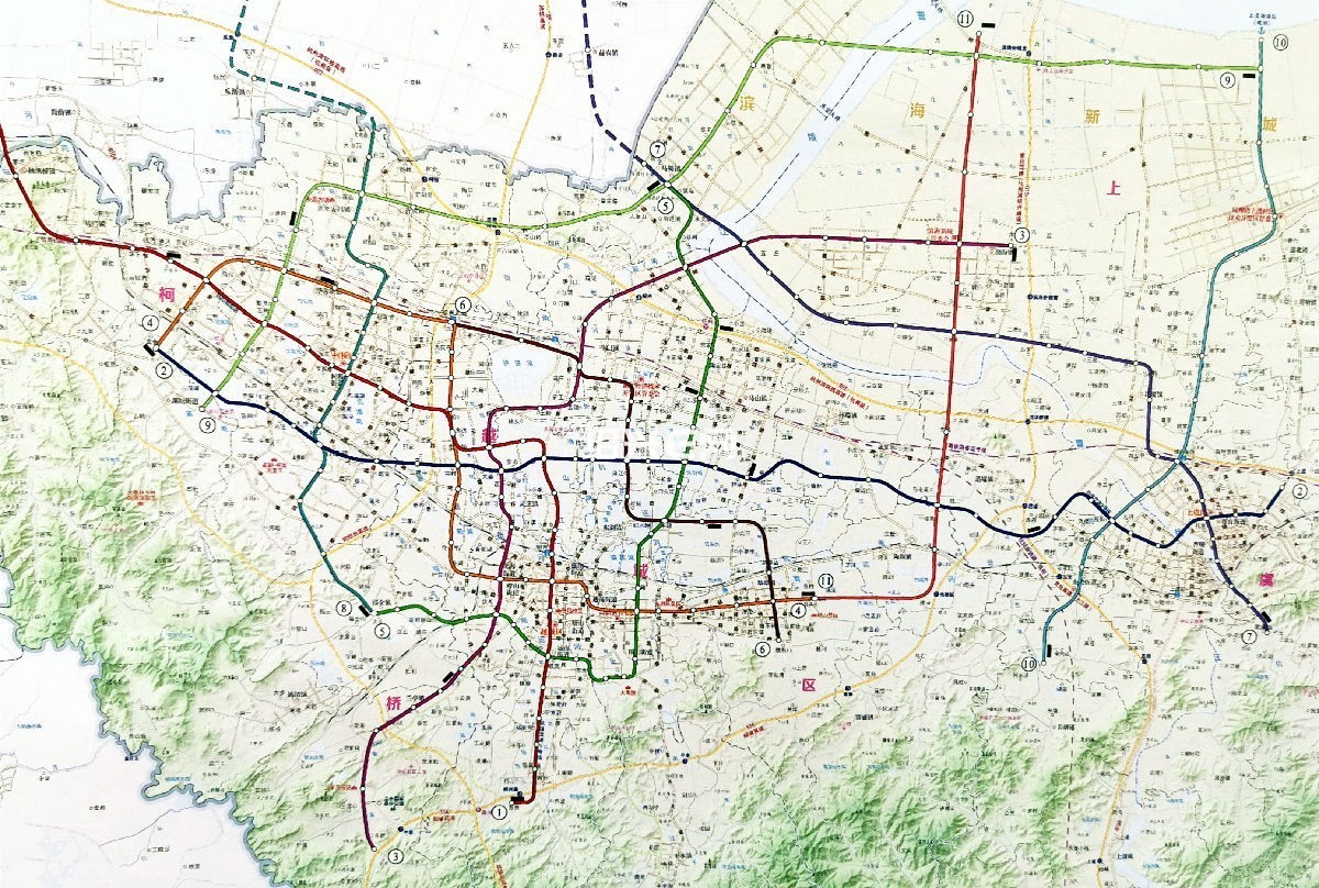 绍兴地铁2号线,3号线,4号线,5号线计划2021年陆续开工,2028年建成