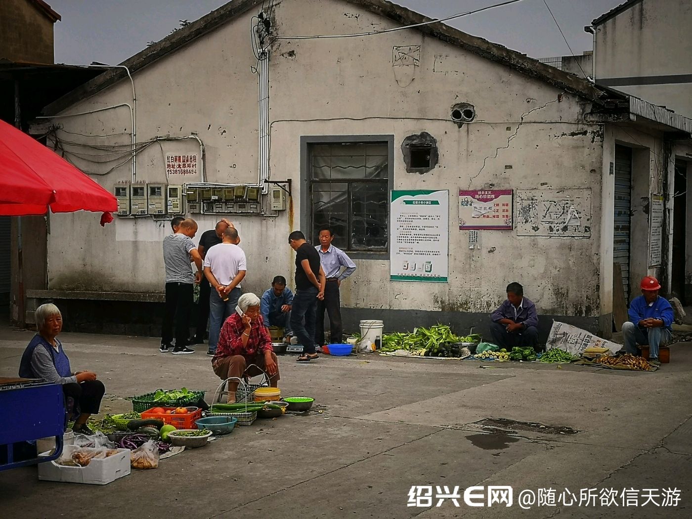 东湖街道大皋埠村中的小集市2019.7.5