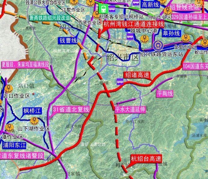 杭紹臺高速公路要開建 紹興到店口將有快速通道