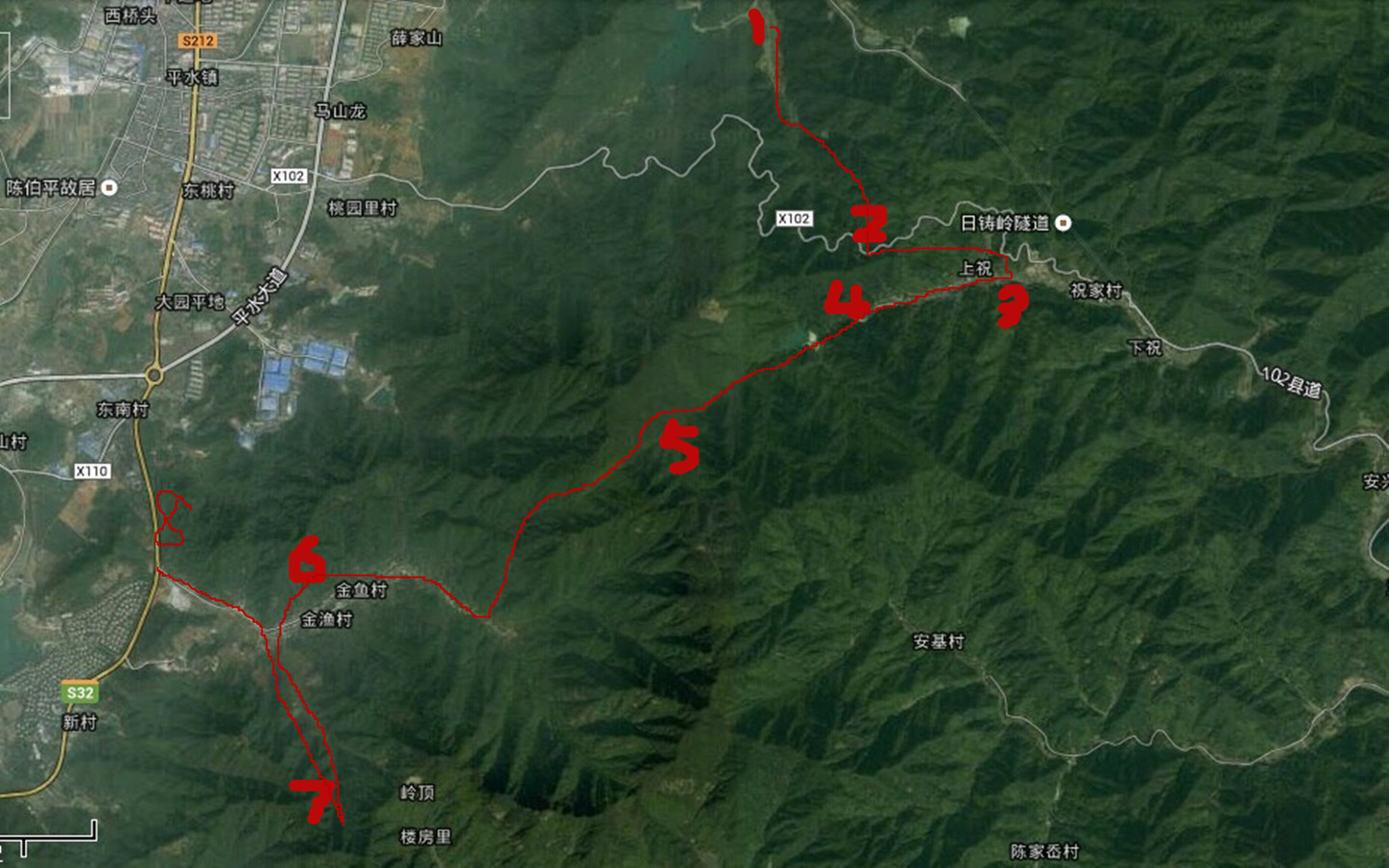 上青古道路线