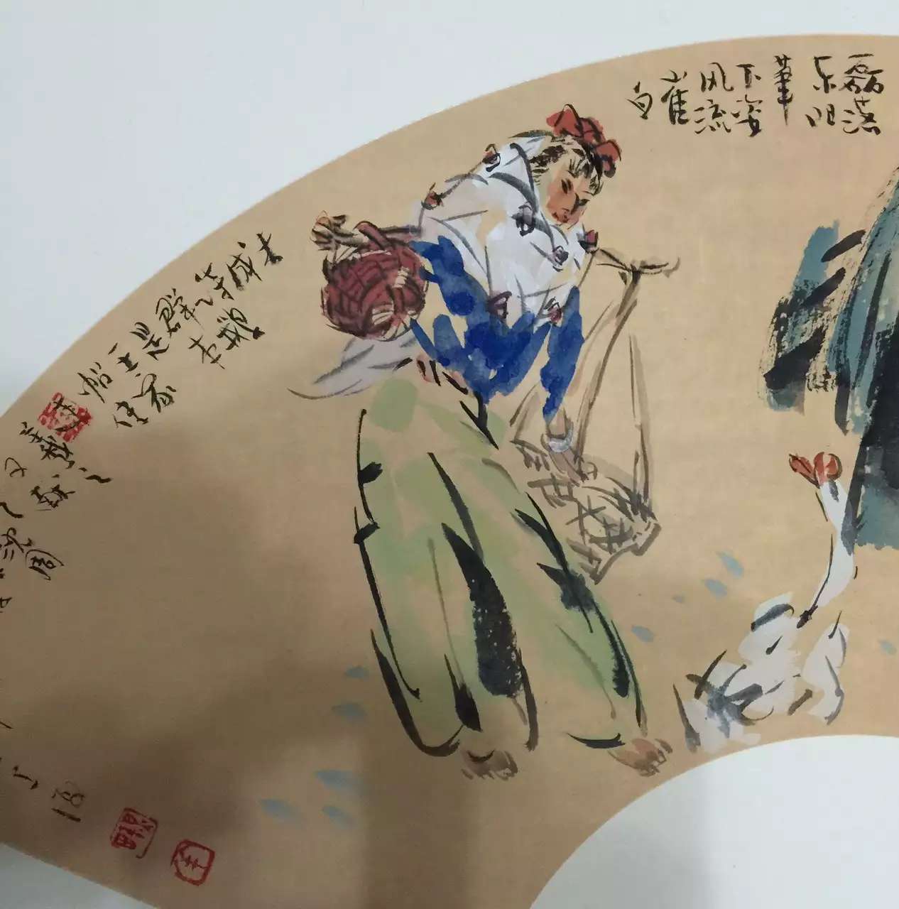 方增先大师入室弟子,绍兴书画院首任院长,著名画家陈秋田人物画精品!