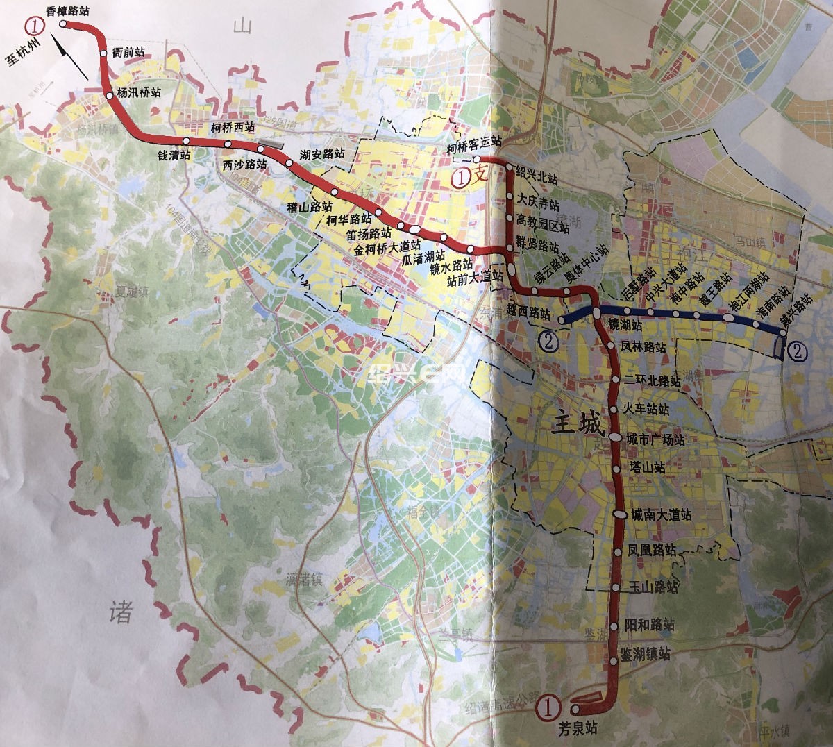 紹興地鐵1號線杭州連接線(笛揚路站-姑娘橋站)預計明年年底前開通