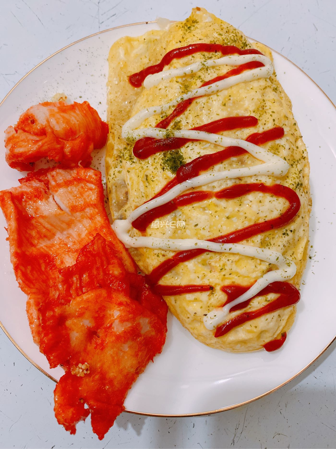 最近新发现了一家好吃的蛋包饭外卖店 ,叫小贝蛋包饭 哈哈哈 图思图