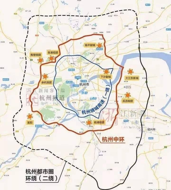 杭州1环一半在萧山;杭州扶持萧山区块新设立了2个区级,资源大幅增加!